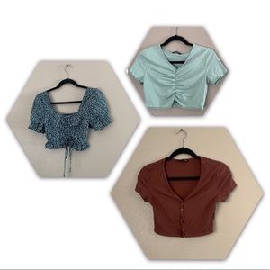 Super cute crop tops from Shein perfect for spring and summer!